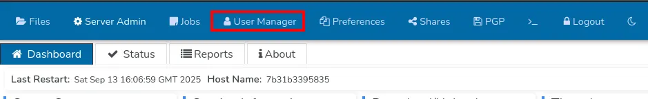 screeshot crushftp admin tabs